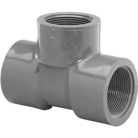 GENOVA Thrifco Plumbing 8214942 Pipe Tee, 1 in, Threaded, PVC, SCH 80 Schedule 805010-BC